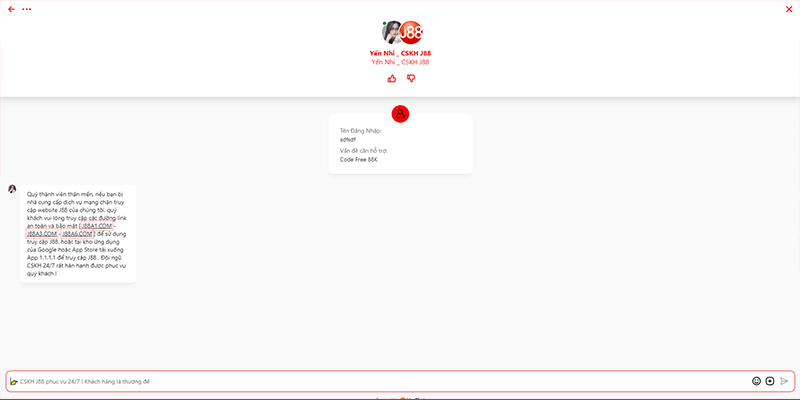 Đánh giá từ người chơi qua chăm sóc khách hàng tại J88